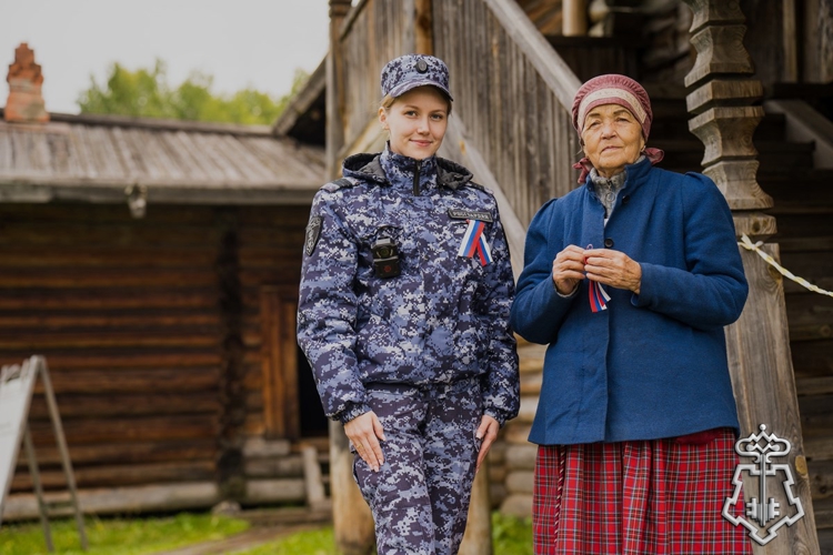 Патриотическую акцию провели сотрудники вневедомственной охраны Росгвардии по городу Архангельску